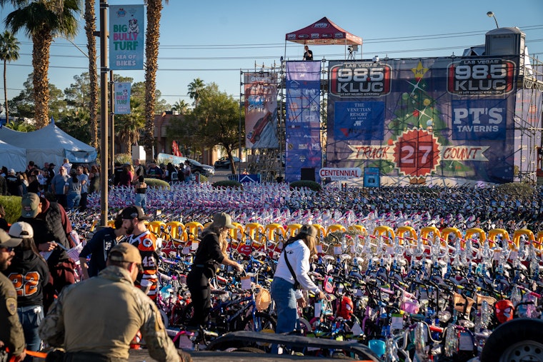 Las Vegas Community Rallies to Donate Over 1,200 Bikes and $10k to Children in Need