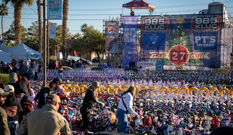 Las Vegas Community Rallies to Donate Over 1,200 Bikes and $10k to Children in Need