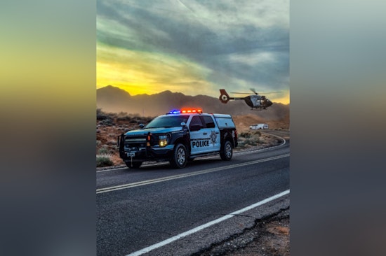 Las Vegas Search and Rescue Team Performs Aerial Extraction of Injured Hiker in Valley of Fire