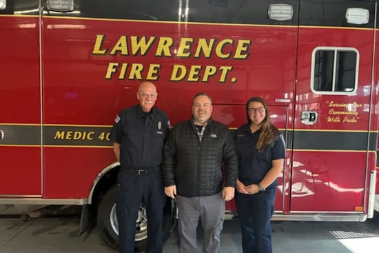 Lawrence EMT and Paramedic Honored with Heart Pins for Swift Life-Saving Actions During Severe Heart Attack Response