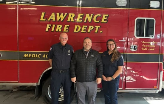 Lawrence EMT and Paramedic Honored with Heart Pins for Swift Life-Saving Actions During Severe Heart Attack Response