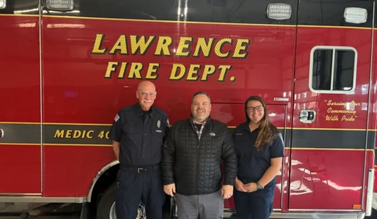 Lawrence EMT and Paramedic Honored with Heart Pins for Swift Life-Saving Actions During Severe Heart Attack Response