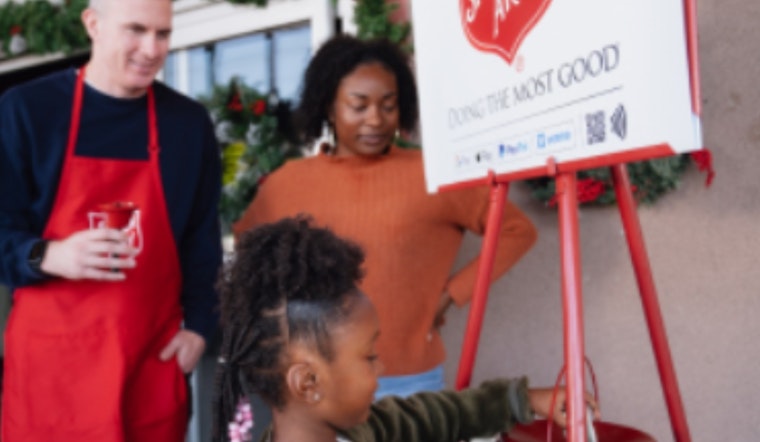 Lewisville Mayor TJ Gilmore Rises to the Challenge for Salvation Army's Red Kettle Fundraiser