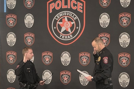 Lewisville Police Department Welcomes New Recruit Officer Jeffers to its Ranks