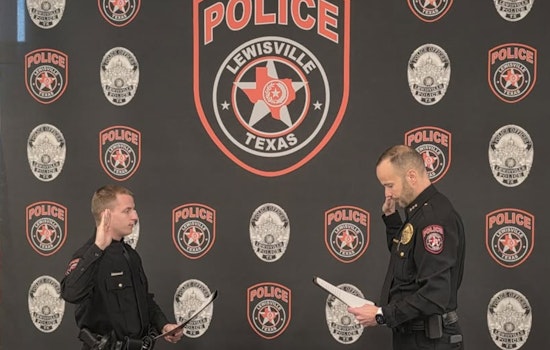 Lewisville Police Department Welcomes New Recruit Officer Jeffers to its Ranks