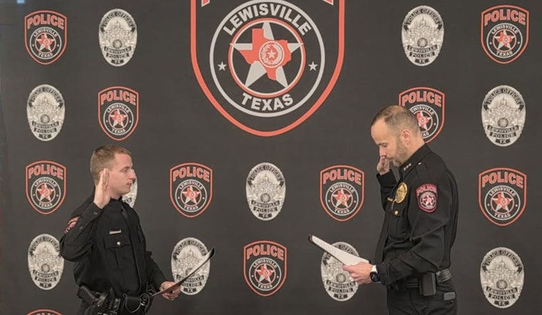 Lewisville Police Department Welcomes New Recruit Officer Jeffers to its Ranks