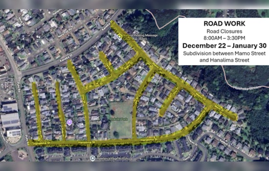 Līhu‘e Residents Prepare for Road Closures in Puhi Subdivision Starting December 22