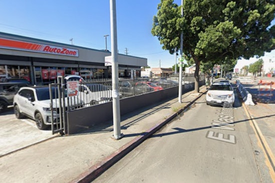 Los Angeles Firefighters Respond to Extinguished Blaze at South-Central Strip Mall Restaurant
