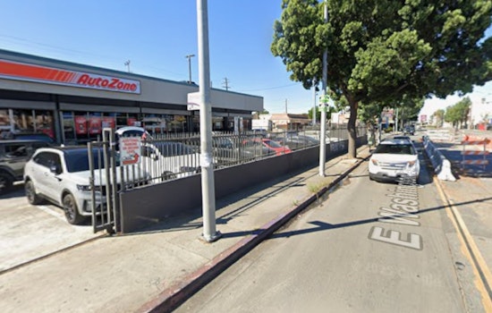Los Angeles Firefighters Respond to Extinguished Blaze at South-Central Strip Mall Restaurant