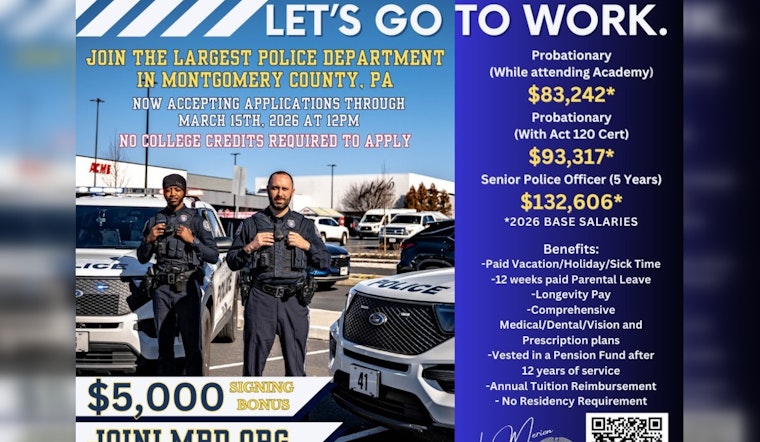 Lower Merion Police Department Seeks New Recruits to Serve the Community