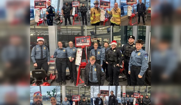 Mankato Police and Fire Departments Ring Bells in Support of Salvation Army's Holiday Fundraising Effort
