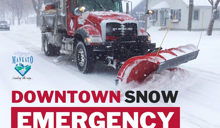 Mankato Declares Snow Emergency: No Street Parking From 8 PM Monday to Facilitate Snow Clearing Operations