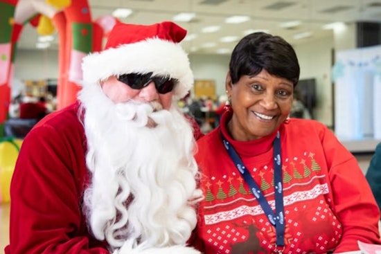 Mansfield Seniors Revel in Yuletide Joy at Annual Holiday Party with Festivities and Santa Visit
