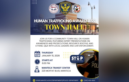 Manteca Police Department Hosts Town Hall to Forge Community Front Against Human Trafficking