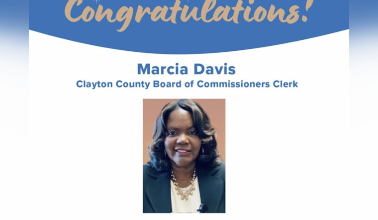 Marcia Davis Appointed as Clerk of the Clayton County Board of Commissioners