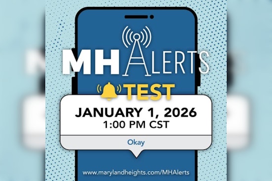 Maryland Heights Police to Conduct Citywide Emergency Alert Test on New Year's Day