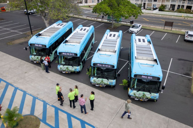 Maui Introduces Zero-Emission Electric Buses to Public Transit Fleet in Sustainability Drive