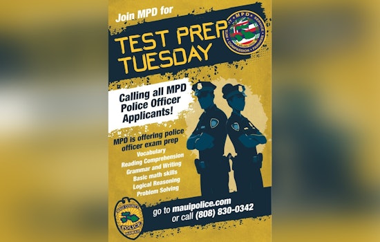 Maui Police Department Launches 'Test Prep Tuesday' to Aid Aspiring Officers