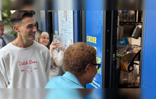 Mayor Karen Bass Celebrates Dutch Bros Coffee Debut in Los Angeles' Exposition Park