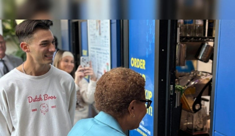 Mayor Karen Bass Celebrates Dutch Bros Coffee Debut in Los Angeles' Exposition Park