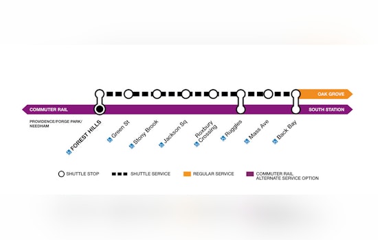 MBTA to Suspend Orange Line Service Between Back Bay and Forest Hills for Weekend Signal Upgrades
