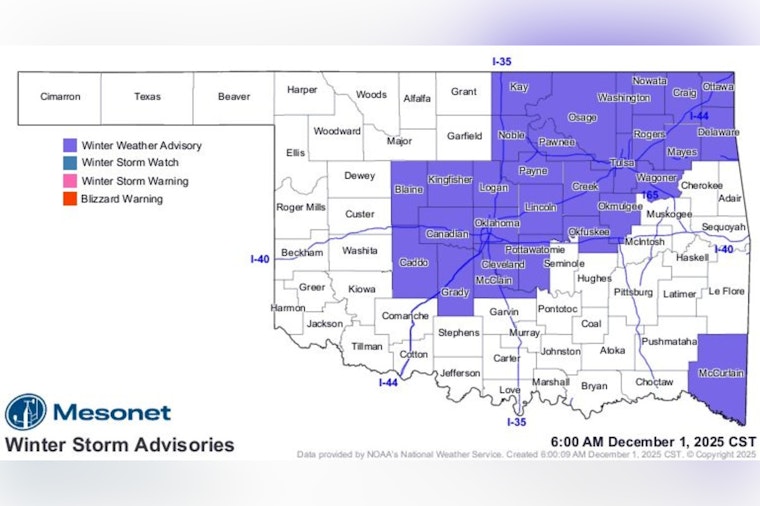 McClain County Residents Urged to Exercise Caution on Icy Roads After Winter Weather Advisory