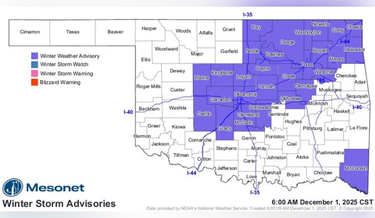 McClain County Residents Urged to Exercise Caution on Icy Roads After Winter Weather Advisory