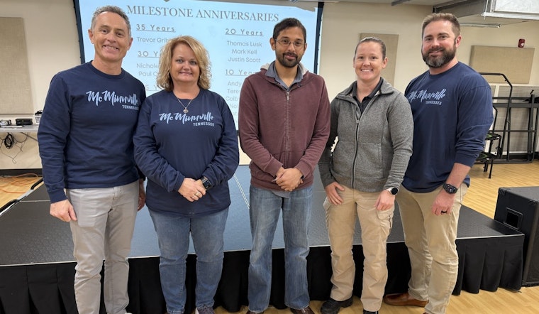 McMinnville Police Celebrates Officers' Service Milestones During Festive Christmas Lunch