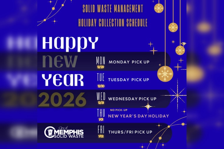 Memphis Residents Advised to Adjust Trash Schedule as City Sanitation Services Pause for New Year's Day