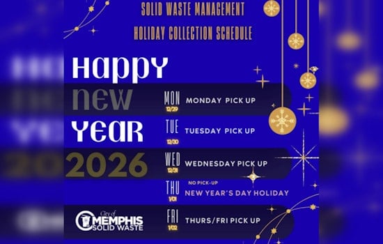 Memphis Residents Advised to Adjust Trash Schedule as City Sanitation Services Pause for New Year's Day