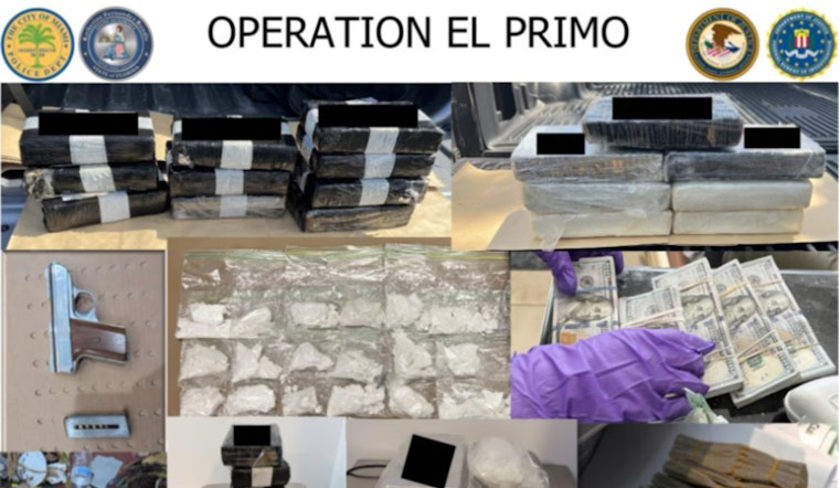 Miami Police and FBI Nab 20 in 'Operation El Primo' Drug Bust, Seize Cocaine and Firearms in Flagami, Little Havana, and Coral Way