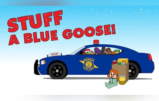Michigan State Police's "Stuff a Blue Goose" Campaign Brings Holiday Cheer with Toys and Food Donations Statewide