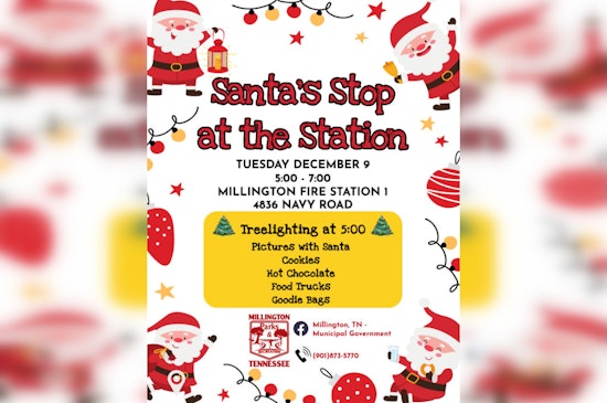 Millington Welcomes Santa at Fire Station #1 with Festive Holiday Event on December 9th
