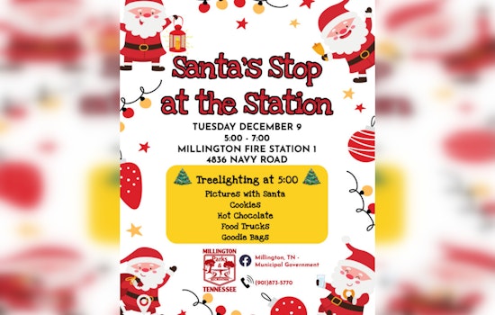 Millington Welcomes Santa at Fire Station #1 with Festive Holiday Event on December 9th