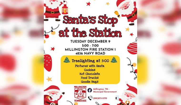 Millington Welcomes Santa at Fire Station #1 with Festive Holiday Event on December 9th