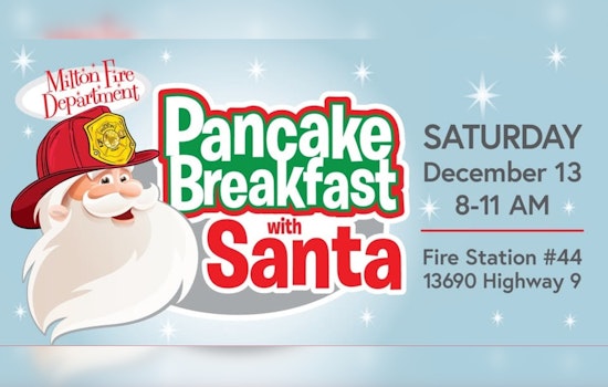 Milton's Annual Pancake Breakfast with Santa Returns for a Festive Saturday at Fire Station 44