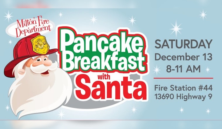 Milton's Annual Pancake Breakfast with Santa Returns for a Festive Saturday at Fire Station 44