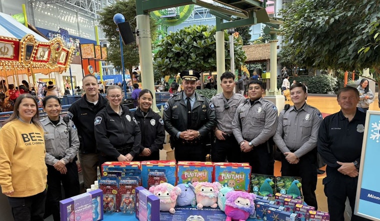 Minneapolis Police Officers Join in Winter Wonderland Festivities at Mall of America