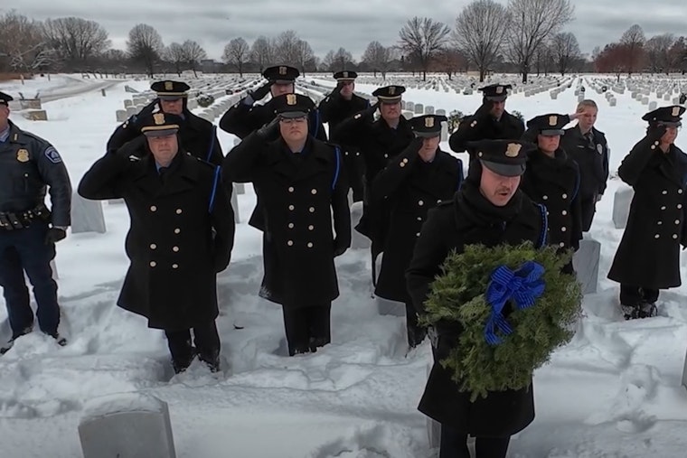 Minneapolis Police Department Pays Tribute to Veteran Officers at Wreaths Across America Ceremony