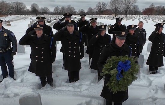 Minneapolis Police Department Pays Tribute to Veteran Officers at Wreaths Across America Ceremony