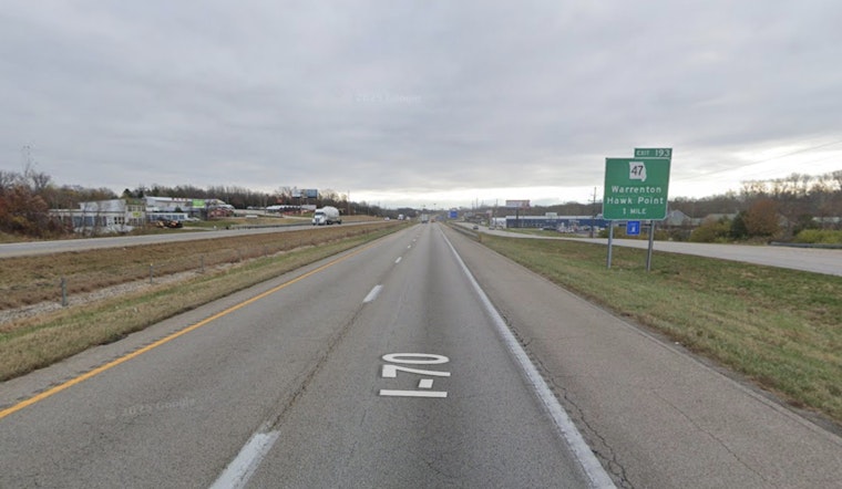 MoDOT Announces Overnight Lane Closure and Detour on I-70 Near Warrenton for Roadway Improvements