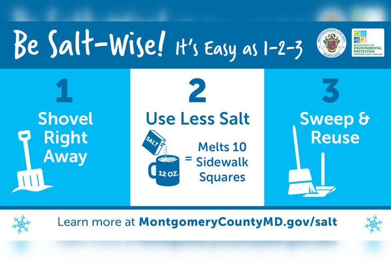Montgomery County and WSSC Water Launch Salt-Wise Campaign to Protect Local Waterways and Health