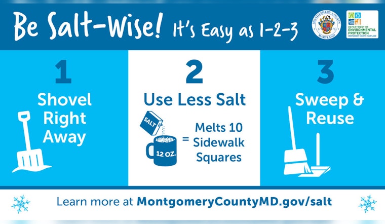Montgomery County and WSSC Water Launch Salt-Wise Campaign to Protect Local Waterways and Health