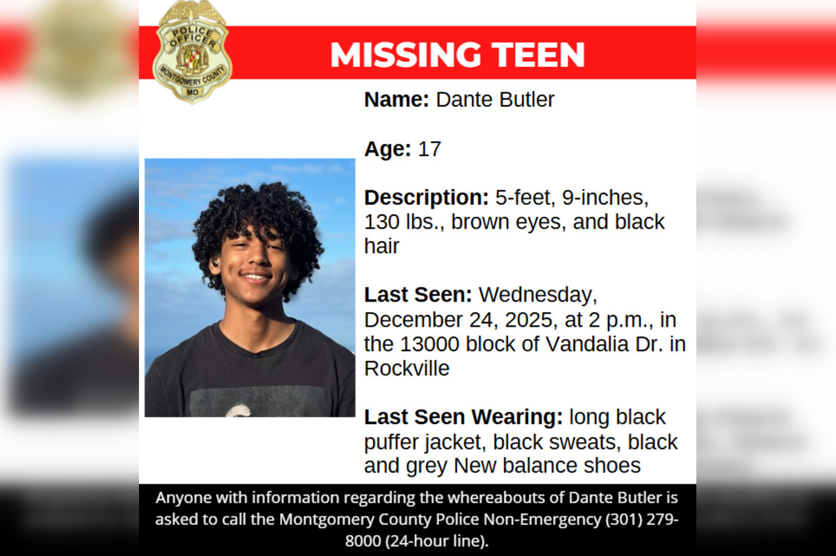 Montgomery County Appeals for Public's Help to Find Missing Teenager