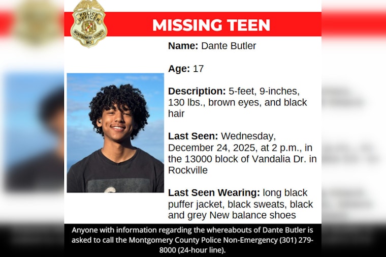 Montgomery County Appeals for Public's Help to Find Missing Teenager Dante Butler During Holiday Season