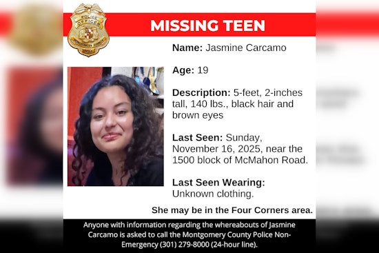Montgomery County Police Seek Help to Locate Missing 19-Year-Old Jasmine Carcamo