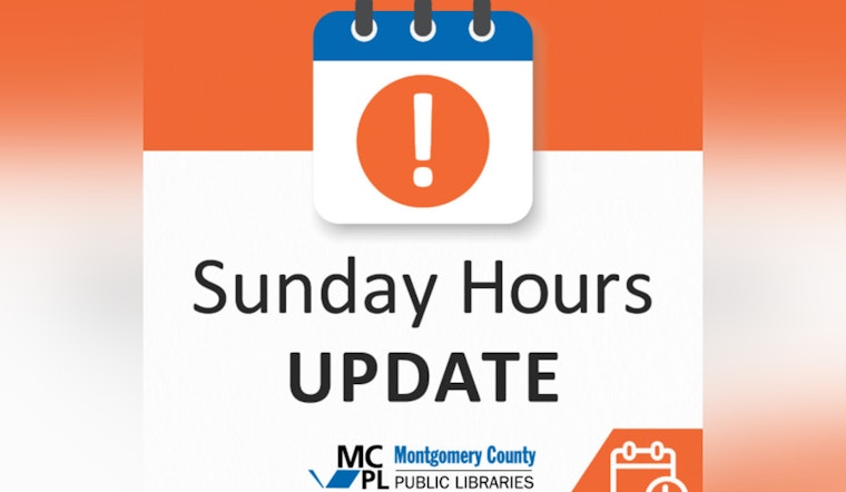 Montgomery County Public Libraries Adjusts Sunday Hours, Introduces Outreach Van