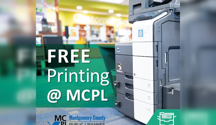 Montgomery County Public Libraries to Offer Free Printing and Copying Services Starting 2026