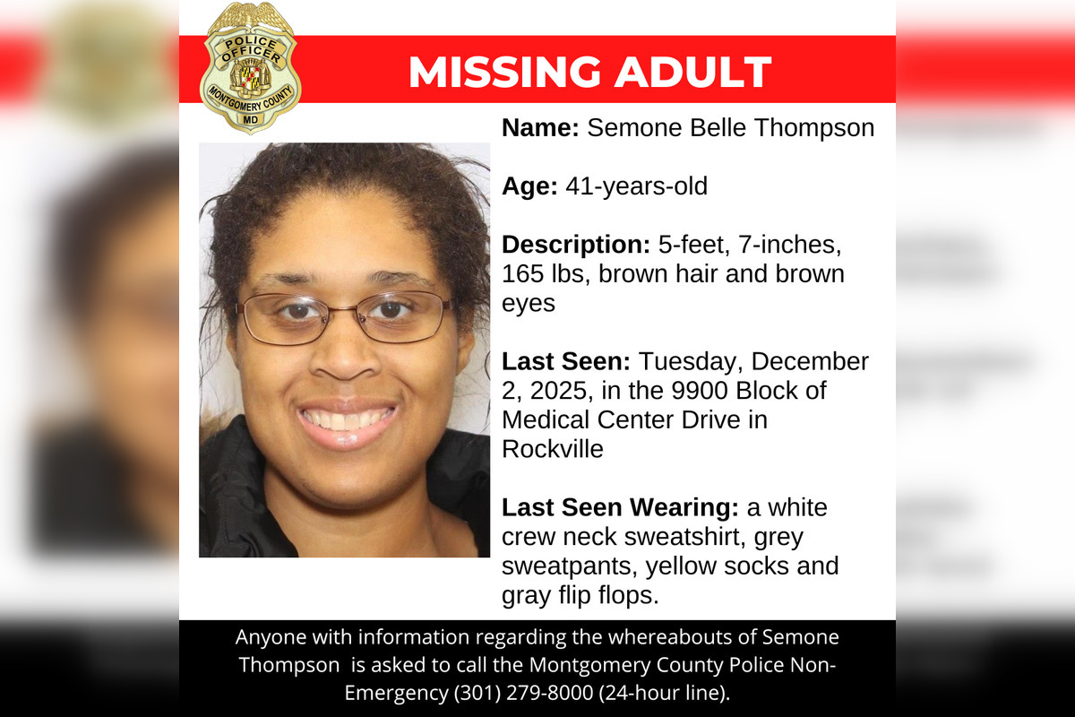 Montgomery County Police Seek Public's Help in Locating Missing