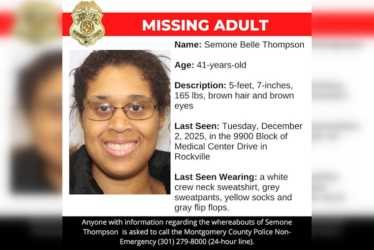 Montgomery County Police Seek Public's Help in Locating Missing 41-Year-Old Semone Belle Thompson